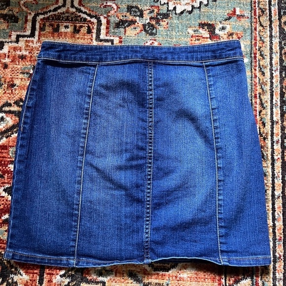 Vintage Y2K Blue Spice Mini Skirt Full Zip Straight Fit - Picture 6 of 7